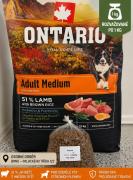 Ontario Adult Medium Lamb Menu &ndash; rozvažovan&eacute; krmivo 1 kg