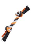 Hračka pes Uzel bavlněn&yacute; 20cm/55g &scaron;ed&aacute;/oranž HipHop