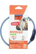 Obojek LED mal&yacute; BIVOUAK 20-40cm USB modr&aacute; Zolux