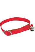 Obojek kočka nylon 10mm/30cm červen&yacute; Zolux