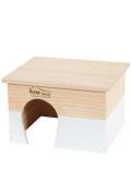 Domek pro hlodavce HOME COLOR L b&iacute;l&yacute; Zolux