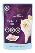 Nuevo kočka kapsa Light Kuřec&iacute; s r&yacute;ž&iacute; 85g