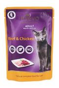 Nuevo kočka kapsa Adult Kuře a Hověz&iacute; 85g