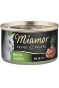 Miamor Cat Filet konzerva tuň&aacute;k+zelenina v žel&eacute; 100g