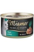 Miamor Cat Filet konzerva tuň&aacute;k+r&yacute;že v žel&eacute; 100g