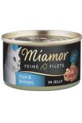 Miamor Cat Filet konzerva tuň&aacute;k+krevety v žel&eacute; 100g