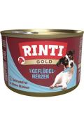 Rinti Dog Gold konzerva drůbež&iacute; srd&iacute;čka 185g