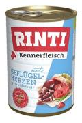 Rinti Dog Kennerfleisch konzerva drůbež&iacute; srd&iacute;čka 400g
