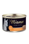 Miamor Cat Filet konzerva tuň&aacute;k+s&yacute;r v žel&eacute; 100g