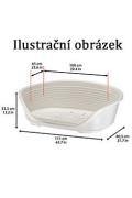 Pelech plast SIESTA DLX 12 modr&yacute; 111x80,5x33cm FP