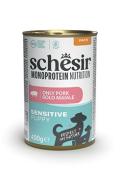 Schesir Dog konz. Monoprotein Puppy &scaron;unka pat&eacute; 400g